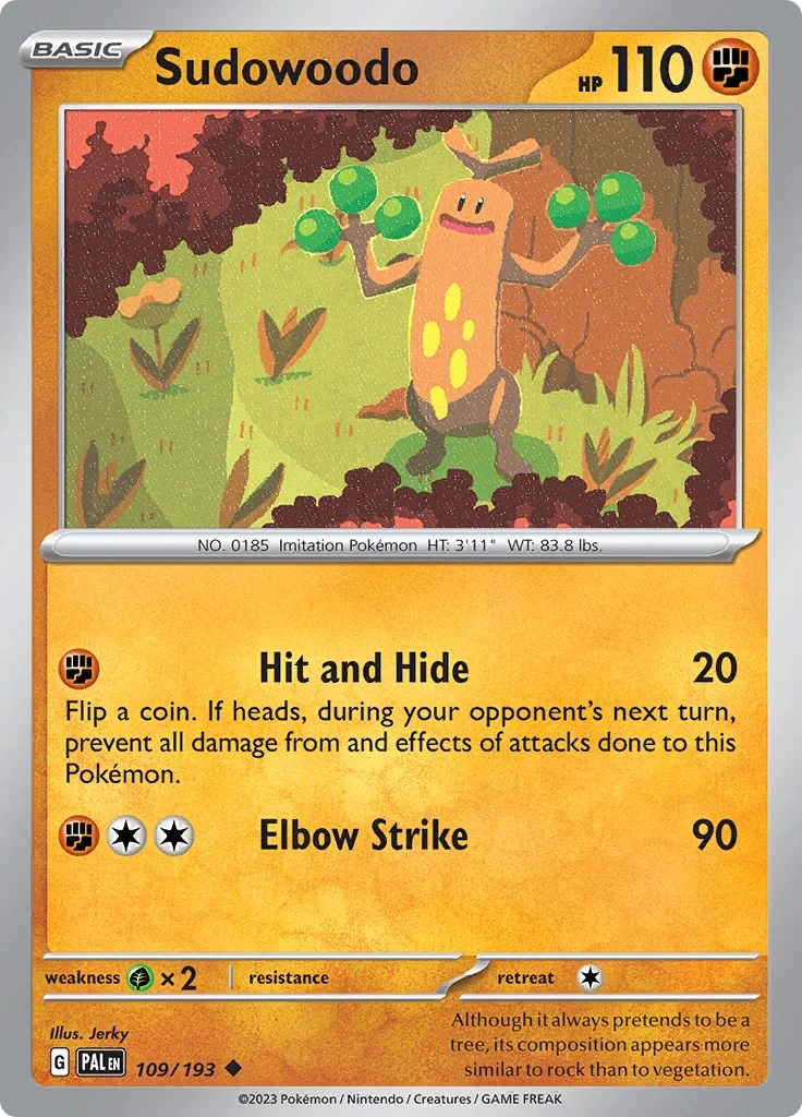 Sudowoodo (109/193) (SV02: Paldea Evolved)