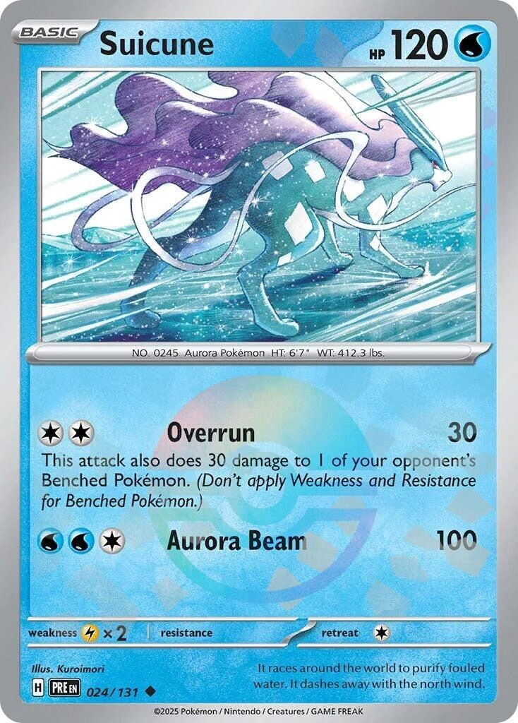 Suicune (Poke Ball Pattern) (024/131) (SV: Prismatic Evolutions)