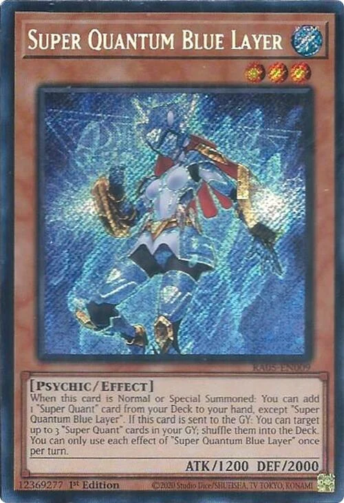 Super Quantum Blue Layer (Secret Rare) (RA05-EN009) (Rarity Collection 5)