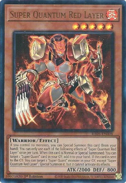 Super Quantum Red Layer (Ultra Rare) (RA05-EN008) (Rarity Collection 5)