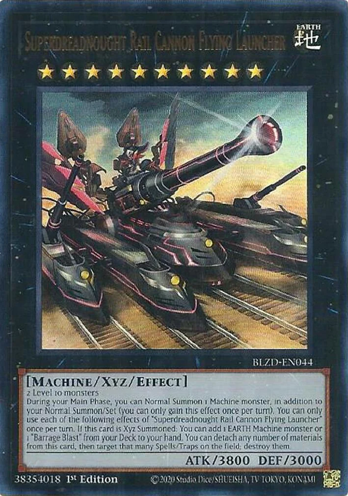 Superdreadnought Rail Cannon Flying Launcher (BLZD-EN044) (Blazing Dominion)