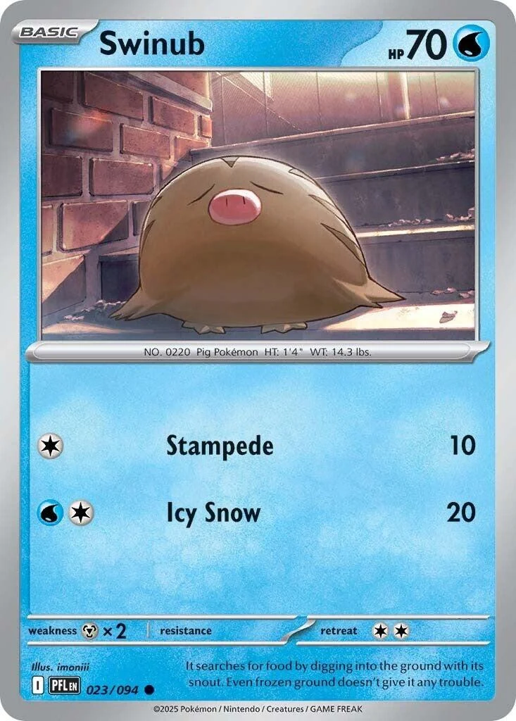 Swinub (023/094) (ME02: Phantasmal Flames)