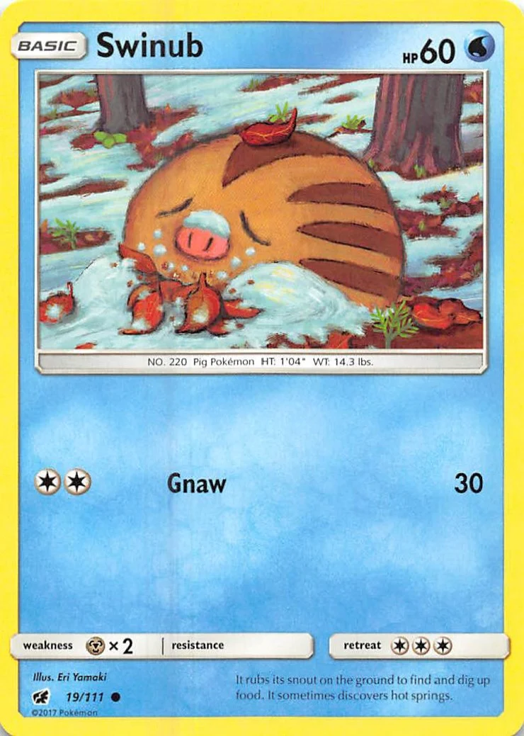 Swinub (19/111) (SM - Crimson Invasion)