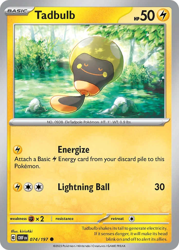 Tadbulb 074/197 (074/197) (SV03: Obsidian Flames)