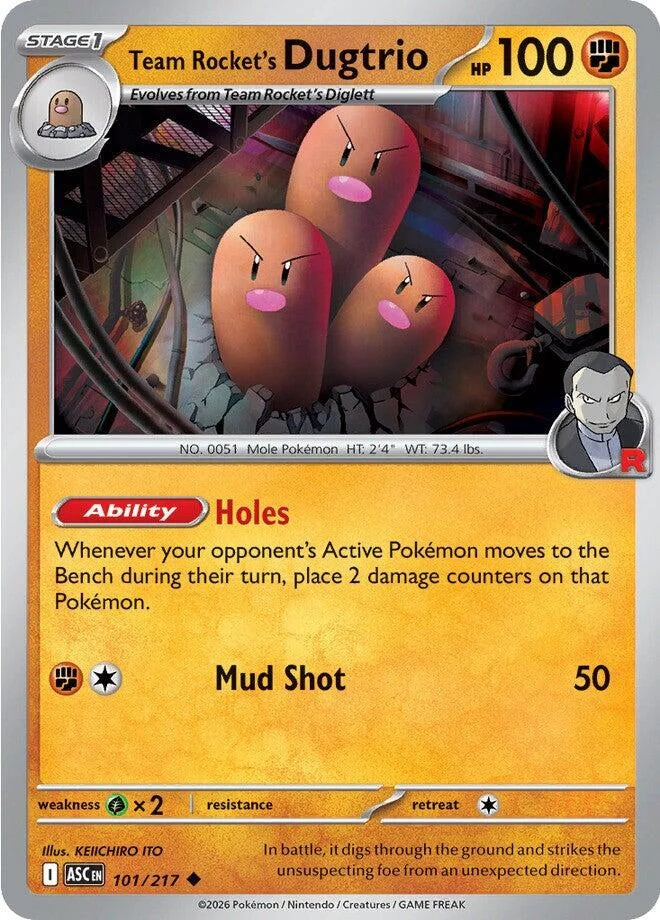 Team Rocket's Dugtrio (101/217) (ME: Ascended Heroes)