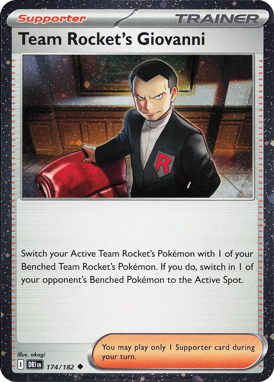Team Rocket's Giovanni (Cosmos Holo) (174/182)