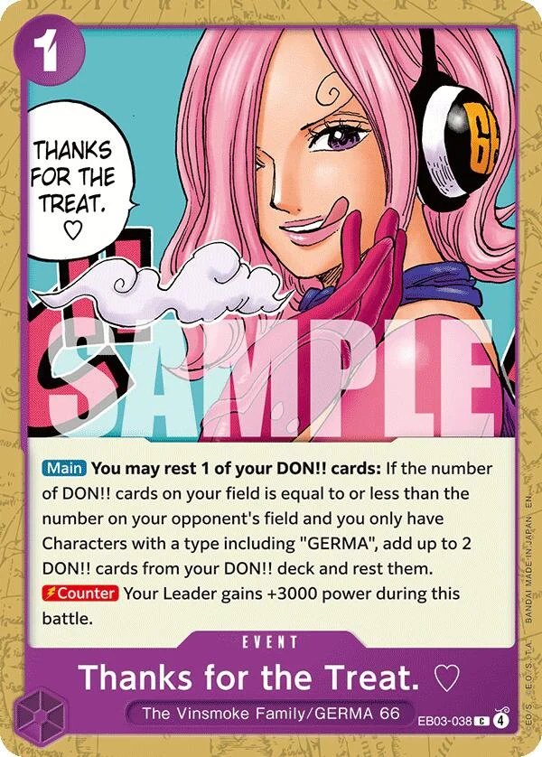Thanks for the Treat. (EB03-038) (Extra Booster: One Piece Heroines Edition)