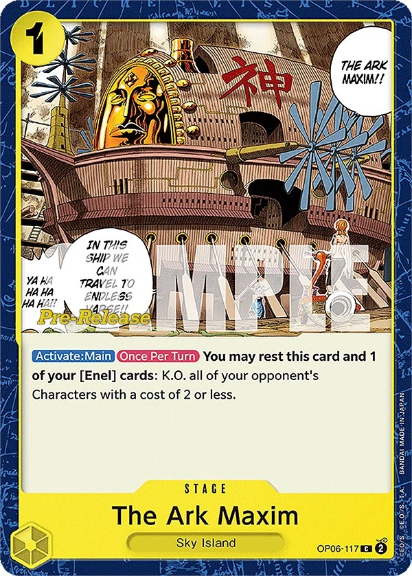 The Ark Maxim (OP06-117) (Wings of the Captain Pre-Release Cards)