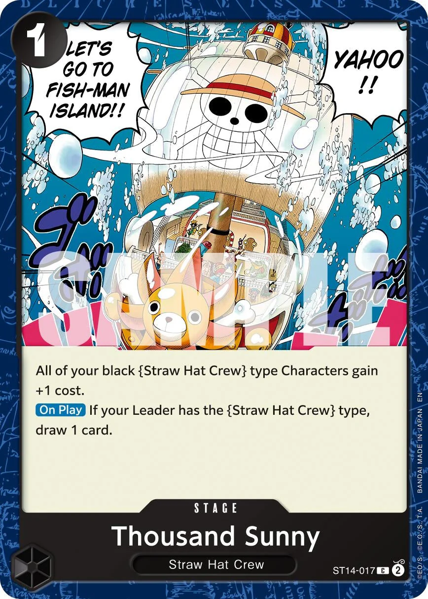 Thousand Sunny (Reprint) (ST14-017) (Premium Booster -The Best- Vol. 2)