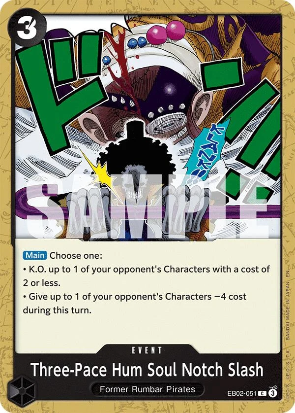 Three-Pace Hum Soul Notch Slash (EB02-051) (Extra Booster: Anime 25th Collection)