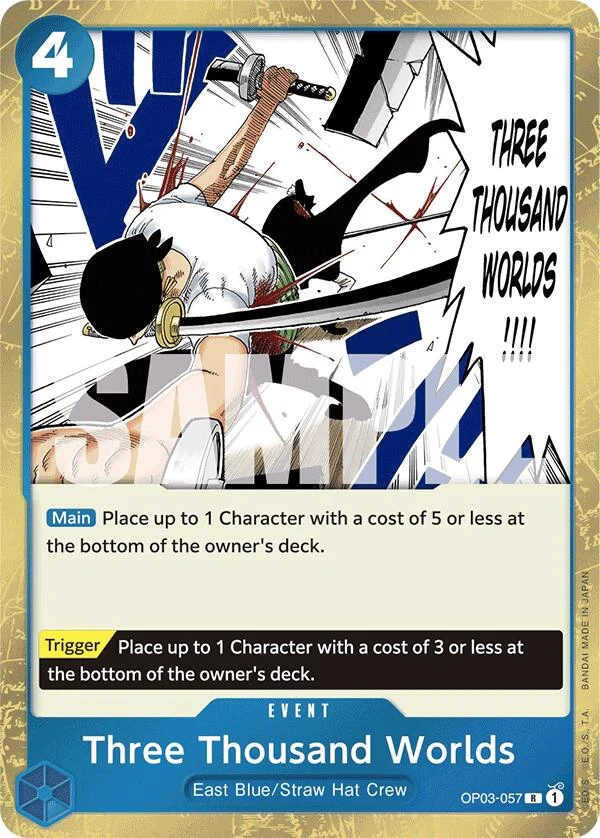 Three Thousand Worlds (Jolly Roger Foil) (OP03-057) (Premium Booster -The Best-)