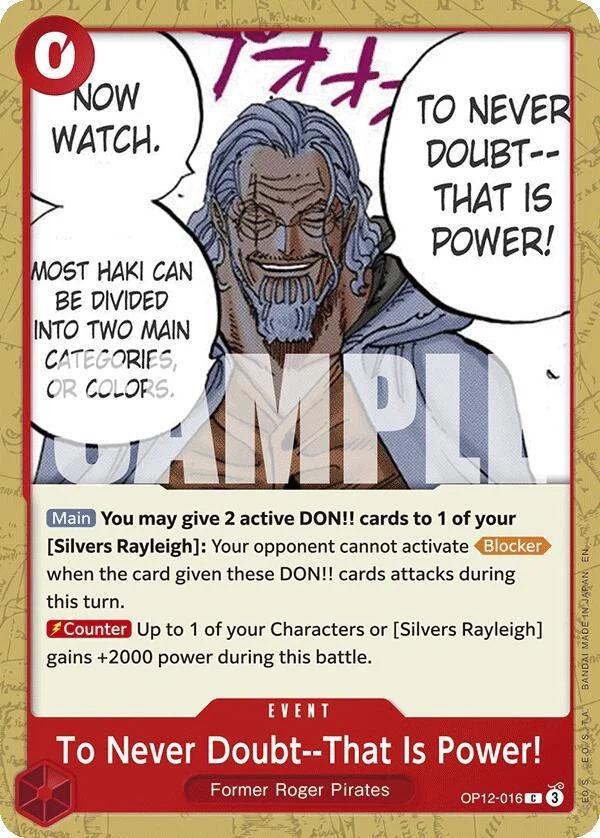 To Never Doubt--That Is Power! (OP12-016) (Legacy of the Master)