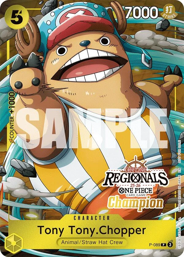 Tony Tony.Chopper (Offline Regional Champion Card Set 2025 Vol.2) (P-089) (One Piece Promotion Cards)