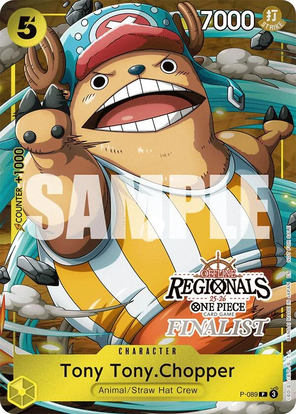 Tony Tony.Chopper (Offline Regional Finalist Card Set 2025 Vol.2) (P-089) (One Piece Promotion Cards)