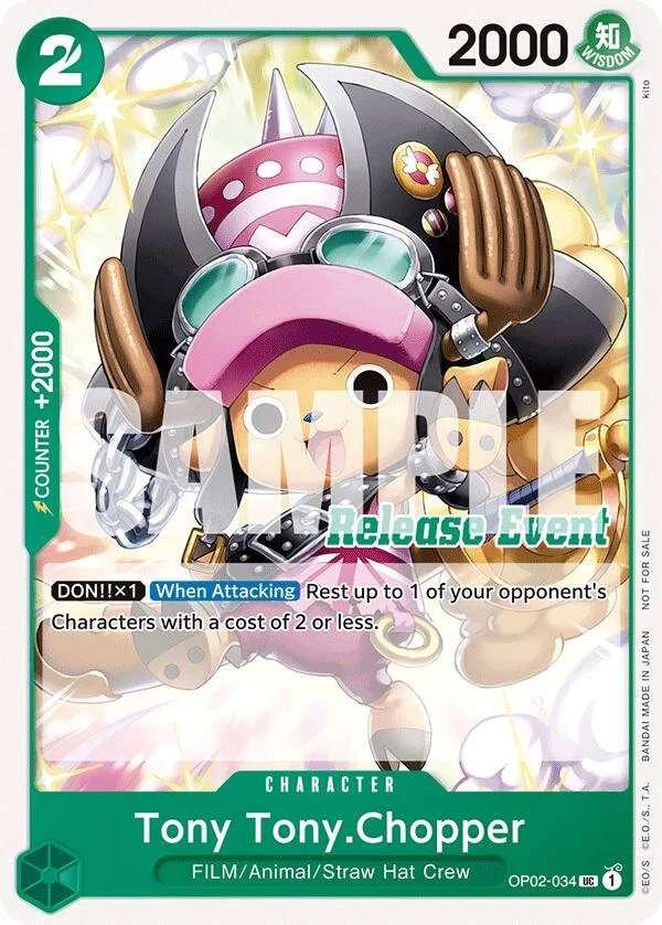 Tony Tony.Chopper (ST15 - ST20 Release Event Pack) (OP02-034) (One Piece Promotion Cards)