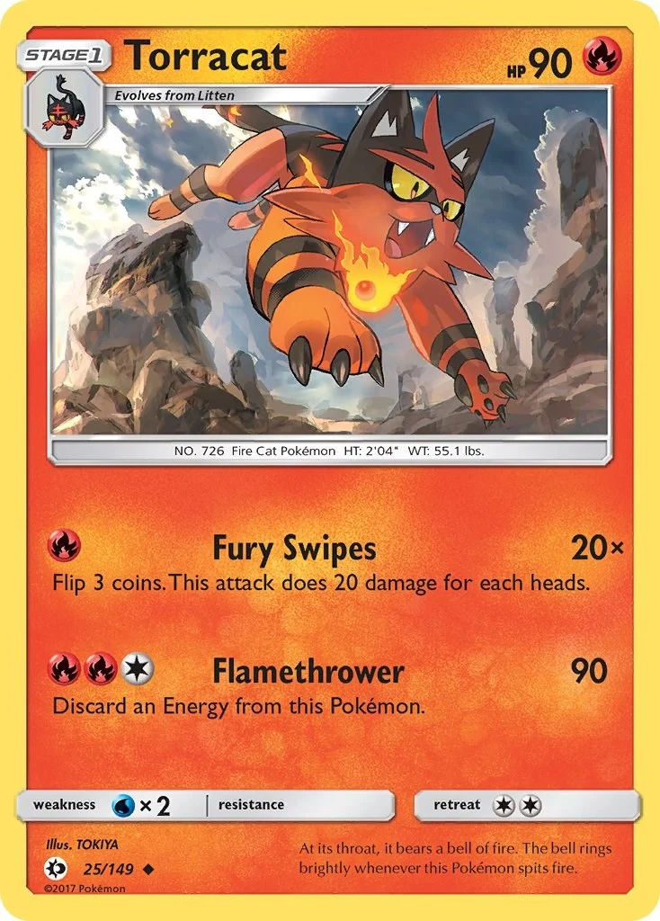 Torracat (25/149) (SM Base Set)