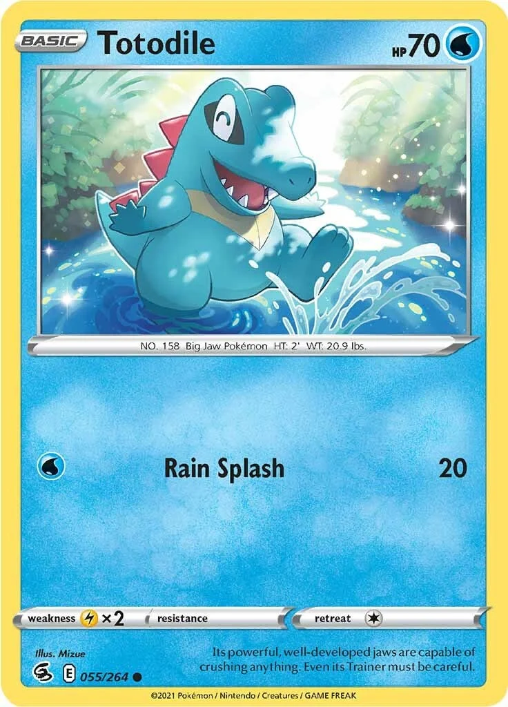 Totodile (055/264) (SWSH08: Fusion Strike)