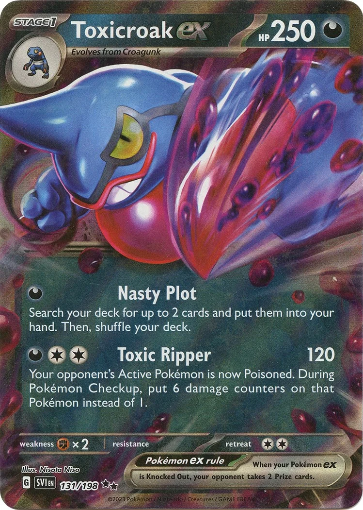 Toxicroak ex (131/198) (SV01: Scarlet & Violet Base Set)