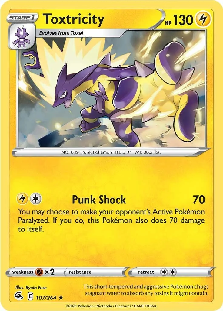 Toxtricity (107) (107/264) (SWSH08: Fusion Strike)