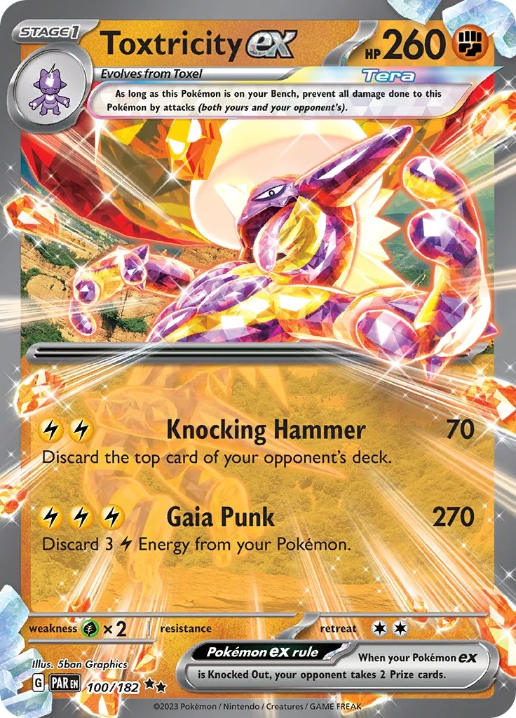 Toxtricity ex (100/182) (SV04: Paradox Rift)