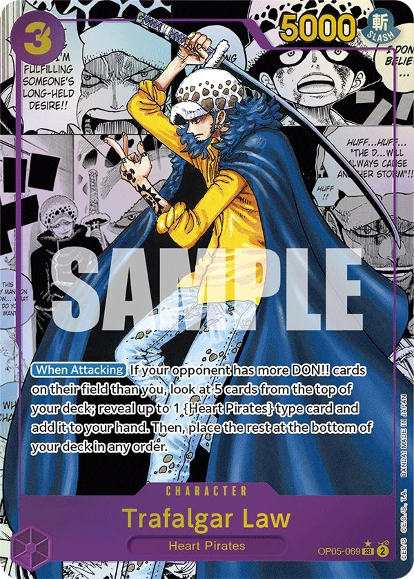 Trafalgar Law (069) (Alternate Art) (Manga) (OP05-069) (Awakening of the New Era)