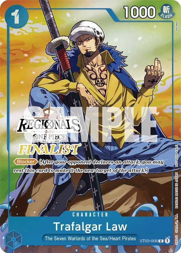 Trafalgar Law (Offline Regional 2024 Vol. 2) [Finalist] (ST03-008) (One Piece Promotion Cards)