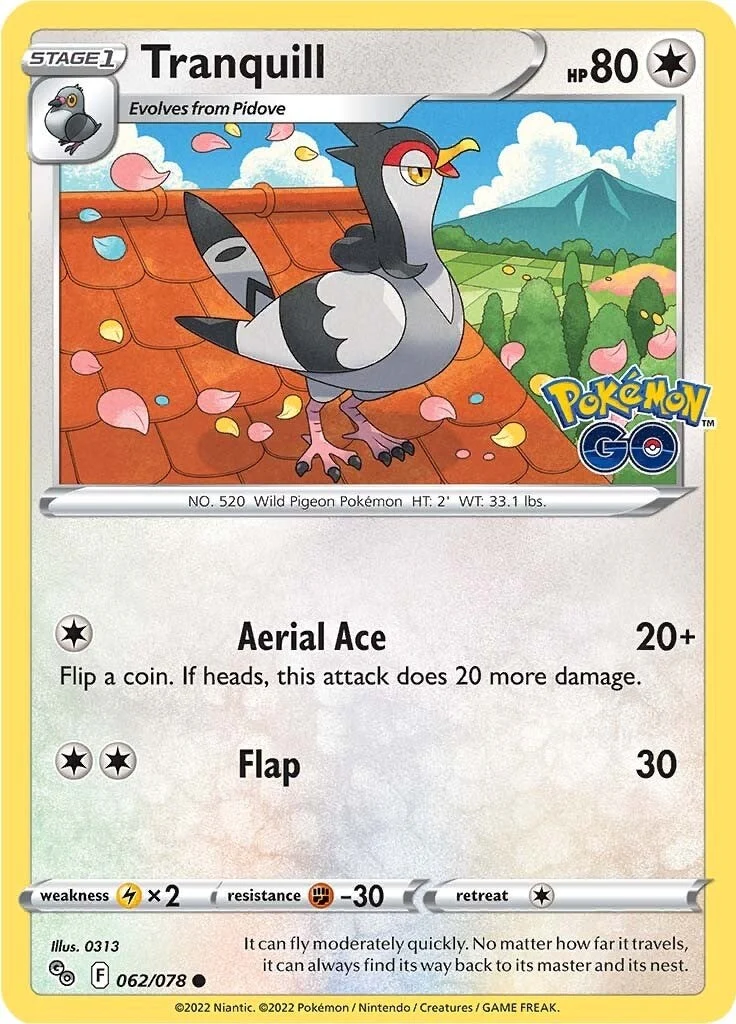 Tranquill (062/078) (Pokemon GO)