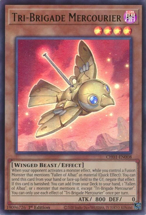 Tri-Brigade Mercourier (CH01-EN008) (THE CHRONICLES DECK: The Fallen & The Virtuous (All-Foil Edition))