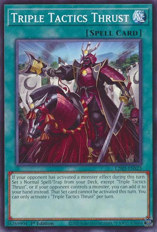 Triple Tactics Thrust (L26D-ENS23) (Legendary Modern Decks 2026)