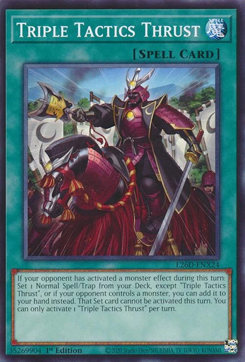 Triple Tactics Thrust - L26D-ENX24 (L26D-ENX24) (Legendary Modern Decks 2026)