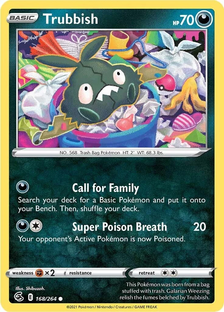 Trubbish (168/264) (SWSH08: Fusion Strike)