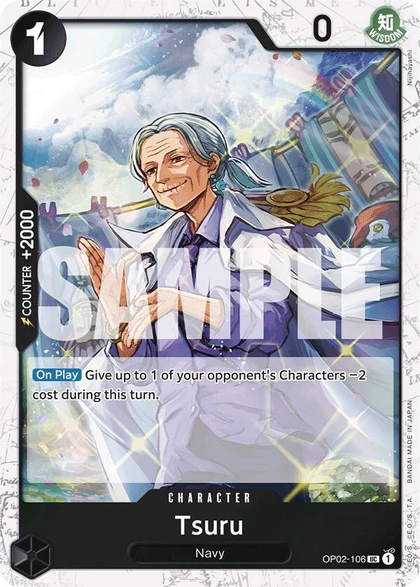 Tsuru (Jolly Roger Foil) (OP02-106) (Premium Booster -The Best-)