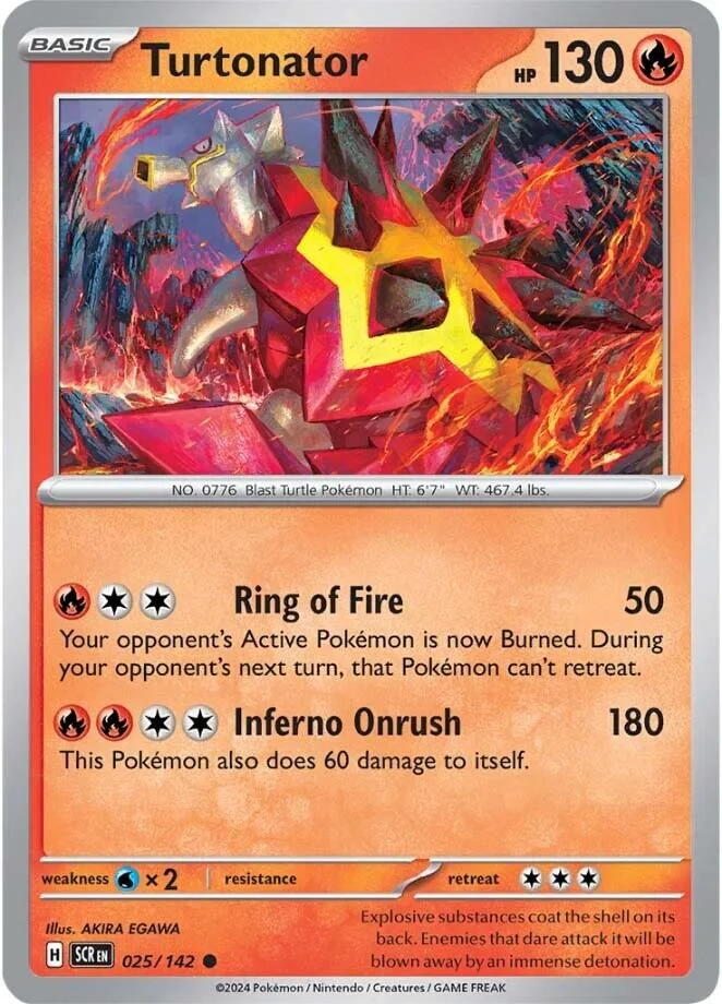 Turtonator (025/142) (SV07: Stellar Crown)