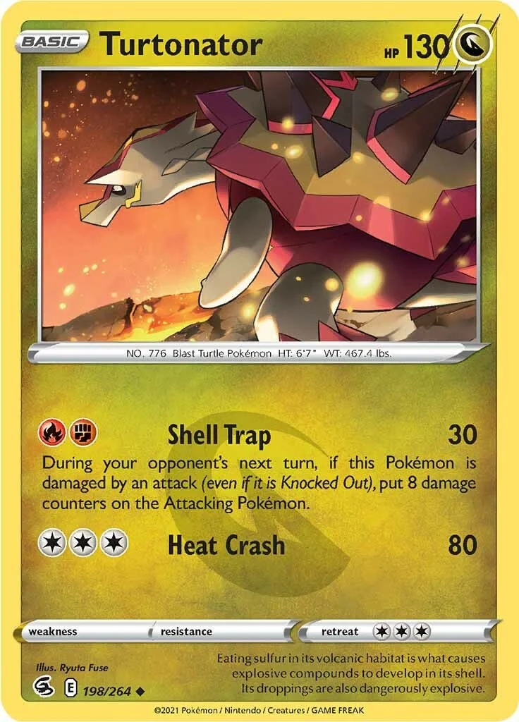 Turtonator (198/264) (SWSH08: Fusion Strike)