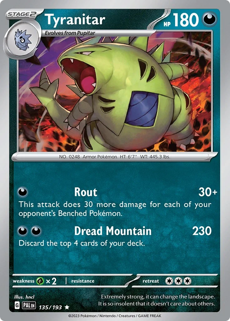 Tyranitar (135/193) (SV02: Paldea Evolved)