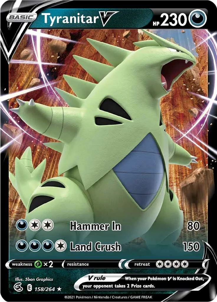 Tyranitar V (158/264) (SWSH08: Fusion Strike)