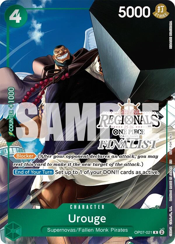 Urouge (Regional Finalist Card Set 2025 Vol.1) (OP07-021) (One Piece Promotion Cards)