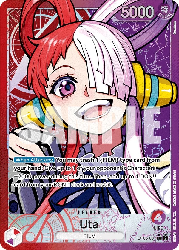 Uta (Alternate Art) (OP06-001) (Wings of the Captain)