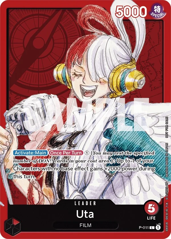 Uta (One Piece Film Red) (P-011) (One Piece Promotion Cards)