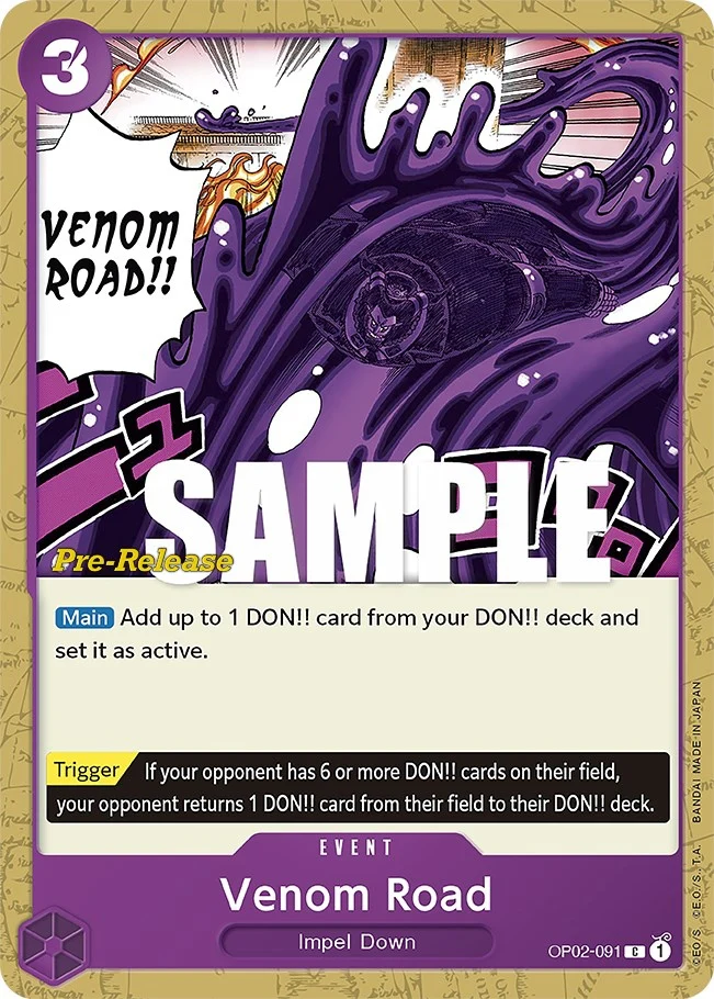 Venom Road (OP02-091) (Paramount War Pre-Release Cards)