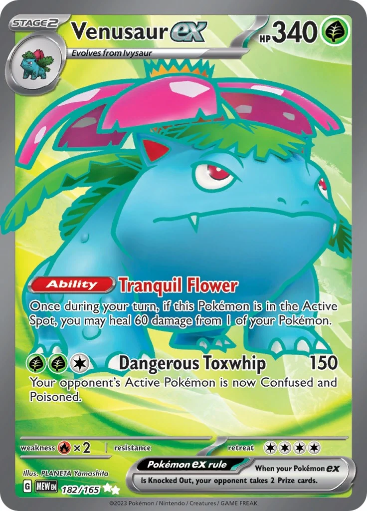 Venusaur ex (182/165) (SV: Scarlet & Violet 151)