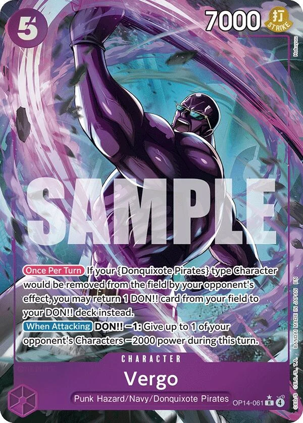 Vergo (Alternate Art) (OP14-061) (The Azure Sea's Seven)