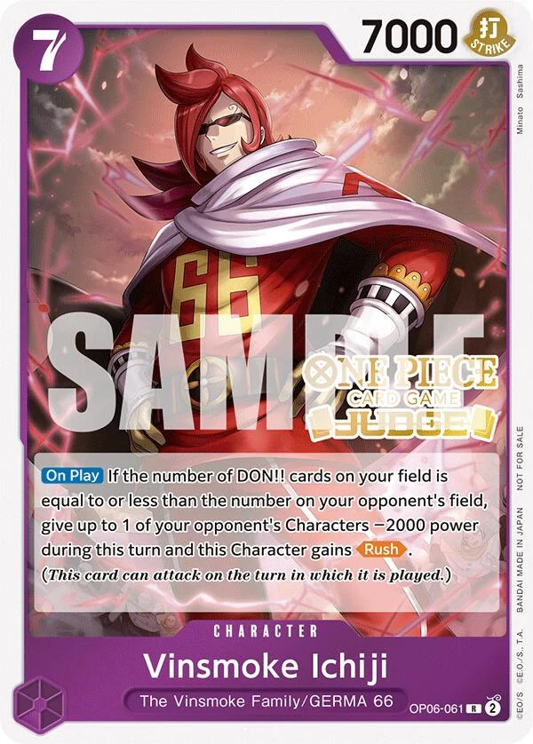 Vinsmoke Ichiji (Judge Pack Vol. 5) (OP06-061) (One Piece Promotion Cards)