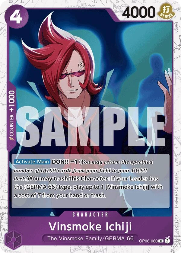 Vinsmoke Ichiji (OP06-060) (Jolly Roger Foil) (OP06-060) (Premium Booster -The Best-)