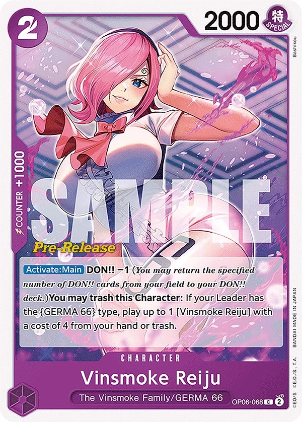 Vinsmoke Reiju (068) (OP06-068) (Wings of the Captain Pre-Release Cards)
