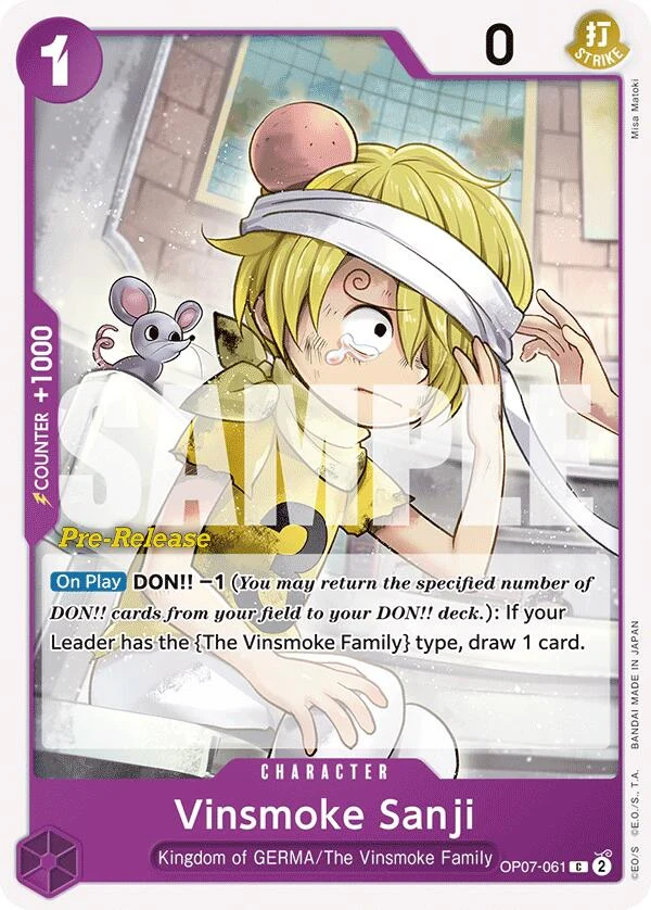 Vinsmoke Sanji (OP07-061) (500 Years in the Future Pre-Release Cards)