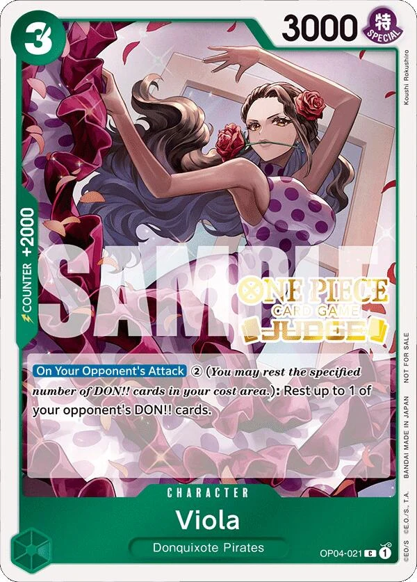 Viola (Judge Pack Vol. 4) (OP04-021) (One Piece Promotion Cards)