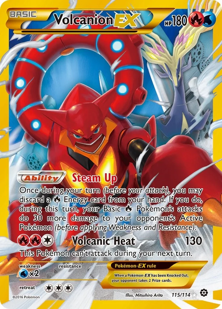 Volcanion EX (Secret) (115/114) (XY - Steam Siege)