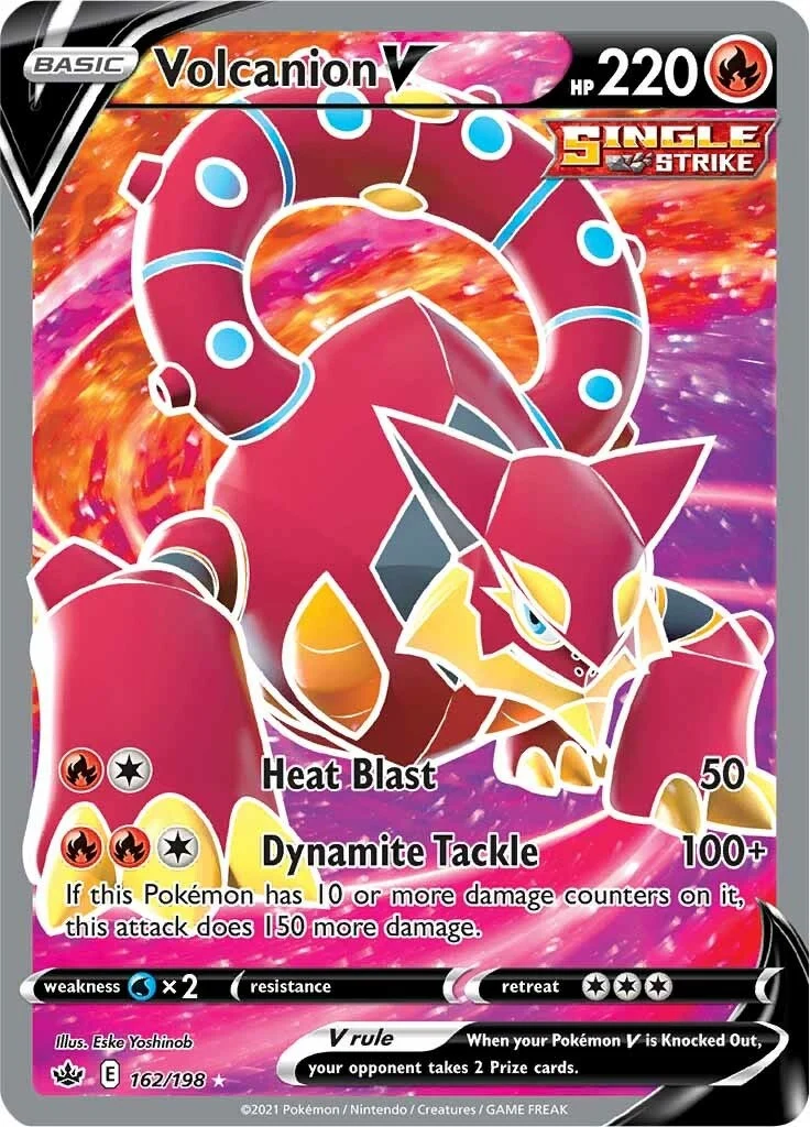 Volcanion V (Full Art) (162/198) (SWSH06: Chilling Reign)