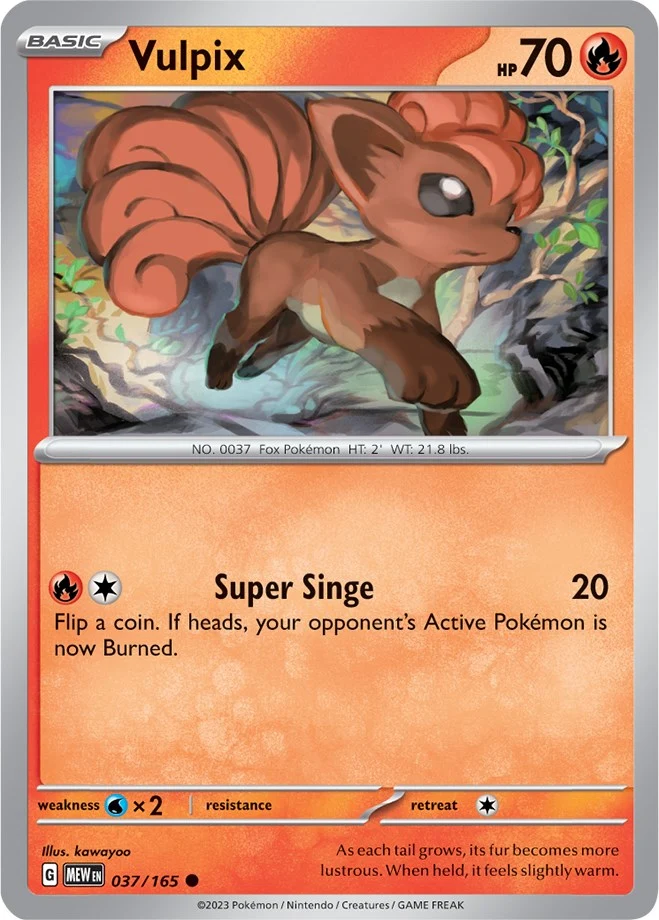 Vulpix (037/165) (SV: Scarlet & Violet 151)
